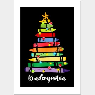 Christmas Crayons - Kindergarten Teacher - Tree Lights Student Posters and Art